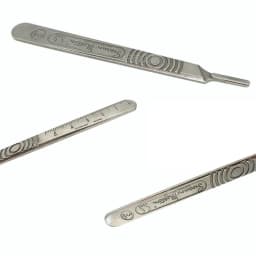 10PCS Swann Morton Carbon Steel Scalpel Surgical Blade 11/15/12D Double Edge For Mobile Phone Film PCB Repair DIY Cuting Tools
