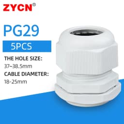 5/10pcs Waterproof Cable Gland Cable Entry IP68 PG7 for 3-6.5mm PG9 PG11 PG13.5/16/19/21 Nylon Plastic Connector Sleeve Joints