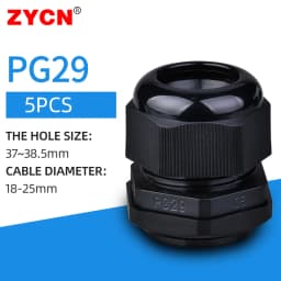 5/10pcs Waterproof Cable Gland Cable Entry IP68 PG7 for 3-6.5mm PG9 PG11 PG13.5/16/19/21 Nylon Plastic Connector Sleeve Joints
