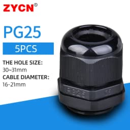 5/10pcs Waterproof Cable Gland Cable Entry IP68 PG7 for 3-6.5mm PG9 PG11 PG13.5/16/19/21 Nylon Plastic Connector Sleeve Joints