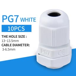 5/10pcs Waterproof Cable Gland Cable Entry IP68 PG7 for 3-6.5mm PG9 PG11 PG13.5/16/19/21 Nylon Plastic Connector Sleeve Joints
