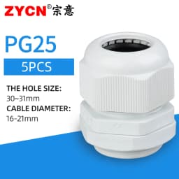 5/10pcs Waterproof Cable Gland Cable Entry IP68 PG7 for 3-6.5mm PG9 PG11 PG13.5/16/19/21 Nylon Plastic Connector Sleeve Joints