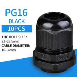 5/10pcs Waterproof Cable Gland Cable Entry IP68 PG7 for 3-6.5mm PG9 PG11 PG13.5/16/19/21 Nylon Plastic Connector Sleeve Joints
