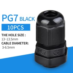 5/10pcs Waterproof Cable Gland Cable Entry IP68 PG7 for 3-6.5mm PG9 PG11 PG13.5/16/19/21 Nylon Plastic Connector Sleeve Joints