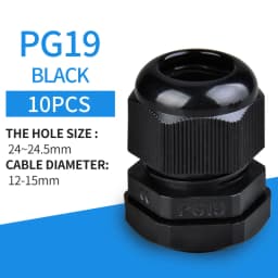 5/10pcs Waterproof Cable Gland Cable Entry IP68 PG7 for 3-6.5mm PG9 PG11 PG13.5/16/19/21 Nylon Plastic Connector Sleeve Joints