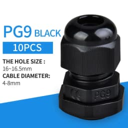 5/10pcs Waterproof Cable Gland Cable Entry IP68 PG7 for 3-6.5mm PG9 PG11 PG13.5/16/19/21 Nylon Plastic Connector Sleeve Joints