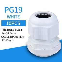 5/10pcs Waterproof Cable Gland Cable Entry IP68 PG7 for 3-6.5mm PG9 PG11 PG13.5/16/19/21 Nylon Plastic Connector Sleeve Joints