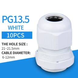 5/10pcs Waterproof Cable Gland Cable Entry IP68 PG7 for 3-6.5mm PG9 PG11 PG13.5/16/19/21 Nylon Plastic Connector Sleeve Joints