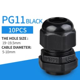 5/10pcs Waterproof Cable Gland Cable Entry IP68 PG7 for 3-6.5mm PG9 PG11 PG13.5/16/19/21 Nylon Plastic Connector Sleeve Joints