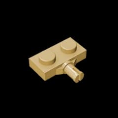 Gobricks GDS-1065 Plate, Modified 1 x 2 with Wheel Holder compatible with lego 21445 DIY Building Blocks