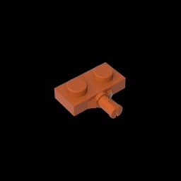Gobricks GDS-1065 Plate, Modified 1 x 2 with Wheel Holder compatible with lego 21445 DIY Building Blocks