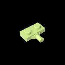 Gobricks GDS-1065 Plate, Modified 1 x 2 with Wheel Holder compatible with lego 21445 DIY Building Blocks