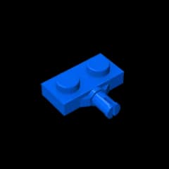 Gobricks GDS-1065 Plate, Modified 1 x 2 with Wheel Holder compatible with lego 21445 DIY Building Blocks