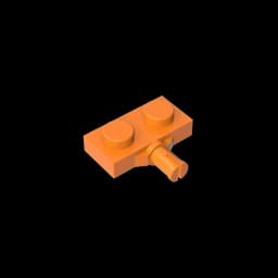 Gobricks GDS-1065 Plate, Modified 1 x 2 with Wheel Holder compatible with lego 21445 DIY Building Blocks