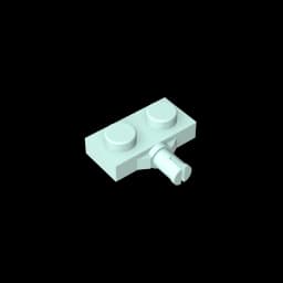 Gobricks GDS-1065 Plate, Modified 1 x 2 with Wheel Holder compatible with lego 21445 DIY Building Blocks