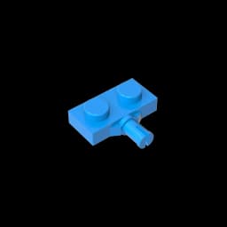 Gobricks GDS-1065 Plate, Modified 1 x 2 with Wheel Holder compatible with lego 21445 DIY Building Blocks