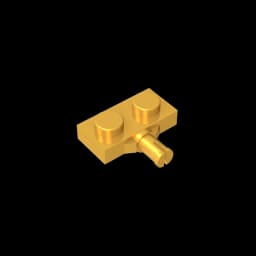 Gobricks GDS-1065 Plate, Modified 1 x 2 with Wheel Holder compatible with lego 21445 DIY Building Blocks