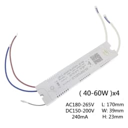 40-60Wx4 Intelligent LED Driver 2.4G Remote & App Control 240mA DC150-200V Ceiling Lamps Chandelier's Power Supply Transformer