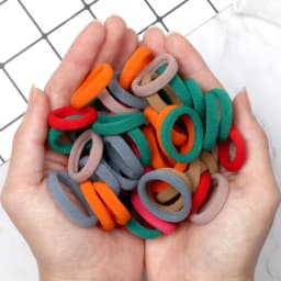 Wholesale 30/50/100Pcs/Lot Colorful Hair Bands Children Seamless Hair Ties Elastic Rubber Band Girl Sweet Scrunchies Accessories