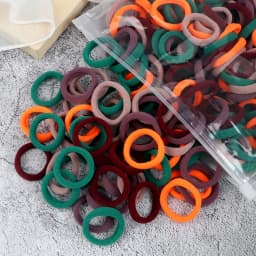 Wholesale 30/50/100Pcs/Lot Colorful Hair Bands Children Seamless Hair Ties Elastic Rubber Band Girl Sweet Scrunchies Accessories