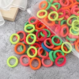 Wholesale 30/50/100Pcs/Lot Colorful Hair Bands Children Seamless Hair Ties Elastic Rubber Band Girl Sweet Scrunchies Accessories