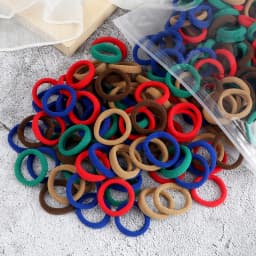 Wholesale 30/50/100Pcs/Lot Colorful Hair Bands Children Seamless Hair Ties Elastic Rubber Band Girl Sweet Scrunchies Accessories