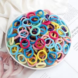 Wholesale 30/50/100Pcs/Lot Colorful Hair Bands Children Seamless Hair Ties Elastic Rubber Band Girl Sweet Scrunchies Accessories