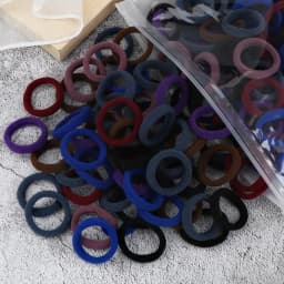 Wholesale 30/50/100Pcs/Lot Colorful Hair Bands Children Seamless Hair Ties Elastic Rubber Band Girl Sweet Scrunchies Accessories