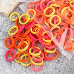 Wholesale 30/50/100Pcs/Lot Colorful Hair Bands Children Seamless Hair Ties Elastic Rubber Band Girl Sweet Scrunchies Accessories