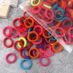 Wholesale 30/50/100Pcs/Lot Colorful Hair Bands Children Seamless Hair Ties Elastic Rubber Band Girl Sweet Scrunchies Accessories