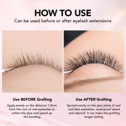 NATUHANA 10ml Super Bonder Fixing Agent for Eyelashes Extensions Primer for Long Last Lashes Glue Adhesive for Eyelash Makeup