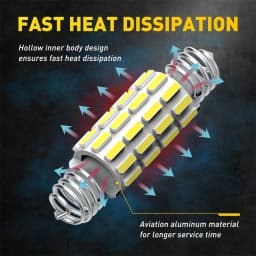AUXITO C10W C5W LED Canbus Error Free Festoon 39mm 42mm LED Spring Dome Lights Car Interior Bulb Read Light License Plate Lamp