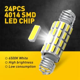 AUXITO C10W C5W LED Canbus Error Free Festoon 39mm 42mm LED Spring Dome Lights Car Interior Bulb Read Light License Plate Lamp