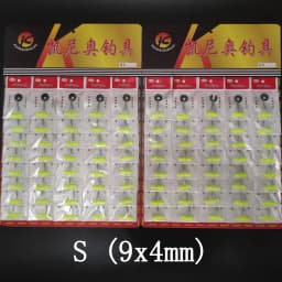 Wholesale 480pcs (80packs)  Oval Mini Fishing Float Bobber Rig Making Floating Beans Red/Yellow/Mix Seven Star Float Beads 00073
