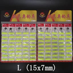 Wholesale 480pcs (80packs)  Oval Mini Fishing Float Bobber Rig Making Floating Beans Red/Yellow/Mix Seven Star Float Beads 00073