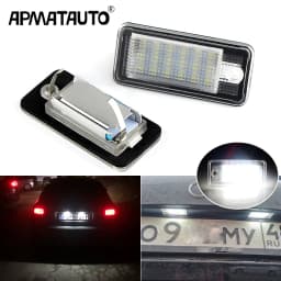 2PC Canbus Led License Number Plate Lights Bulb White For Audi A4/S4 (B6 & B7) 2001-2008,A6/S6 C6 (4F) 2005-2009,A8/S8 2003-2007