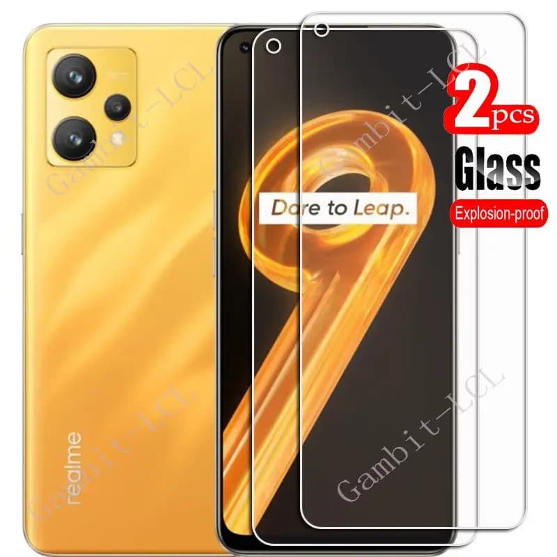 For Realme 9 4G Tempered Glass Protective On Realme9 RMX3521 6.4Inch Screen Protector SmartPhone Cover Film