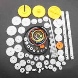 82PCS/Set Plastic Gear Package Kit DIY Gear Assortment Accessories Set for Toy Car Robot Motor Various Gears Axle Belt Bushings