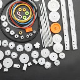82PCS/Set Plastic Gear Package Kit DIY Gear Assortment Accessories Set for Toy Car Robot Motor Various Gears Axle Belt Bushings