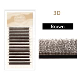 NATUHANA 3D W Shape Matte Eyelash Extension Clover Fans Eyelashes Individual Premade Russian Volume Fan Mink False Lashes Makeup