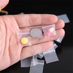 50pcs 100pcs Small Resealable Zip Lock Bags Self Seal Clear Plastic Poly Bag For Jewelry Beads Earring Packaging Display Storage