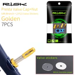 RISK Bicycle Presta Valve Cap Nut Schrader Valve Cap FV55 AV55 Mountain Bike MTB Titanium Road Bike Cycling Accessories