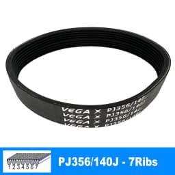 VEGA V-Belt PJ356 140J 3/4/5/6/7 Ribs For DIY RC Model Motor Engine Belt