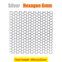 100x33cm Aluminium Racing Car Bumper Grille Grill Mesh Net Vent Black Silver Red Blue Tuning Universal Protector Home Garden