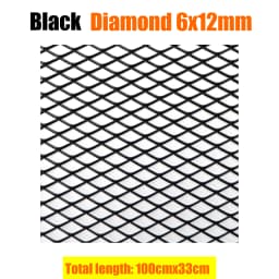 100x33cm Aluminium Racing Car Bumper Grille Grill Mesh Net Vent Black Silver Red Blue Tuning Universal Protector Home Garden