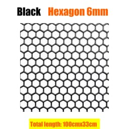 100x33cm Aluminium Racing Car Bumper Grille Grill Mesh Net Vent Black Silver Red Blue Tuning Universal Protector Home Garden
