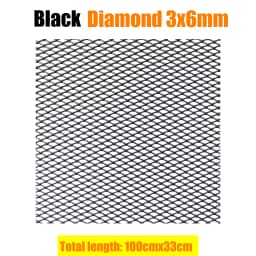 100x33cm Aluminium Racing Car Bumper Grille Grill Mesh Net Vent Black Silver Red Blue Tuning Universal Protector Home Garden