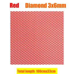 100x33cm Aluminium Racing Car Bumper Grille Grill Mesh Net Vent Black Silver Red Blue Tuning Universal Protector Home Garden