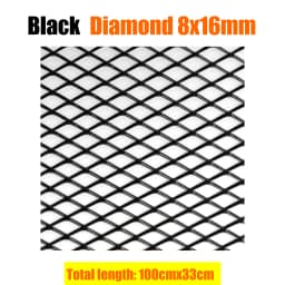 100x33cm Aluminium Racing Car Bumper Grille Grill Mesh Net Vent Black Silver Red Blue Tuning Universal Protector Home Garden