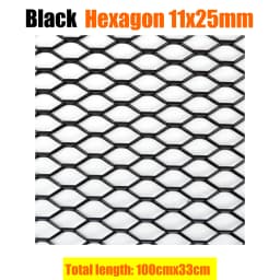 100x33cm Aluminium Racing Car Bumper Grille Grill Mesh Net Vent Black Silver Red Blue Tuning Universal Protector Home Garden